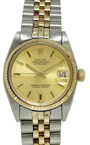Rolex Datejust 31 6827 31mm Yellow gold and stainless steel Champagne