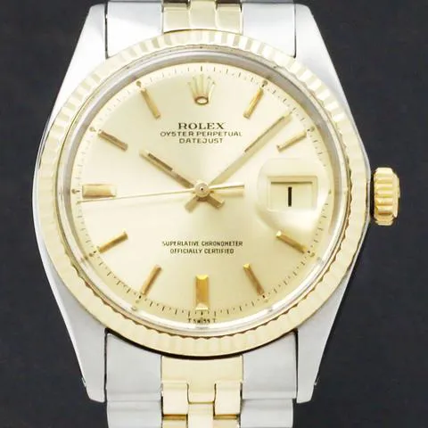 Rolex Datejust 36 1601 36mm Yellow gold and stainless steel Gold