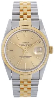 Rolex Datejust 36 16233 Stainless steel Champagne