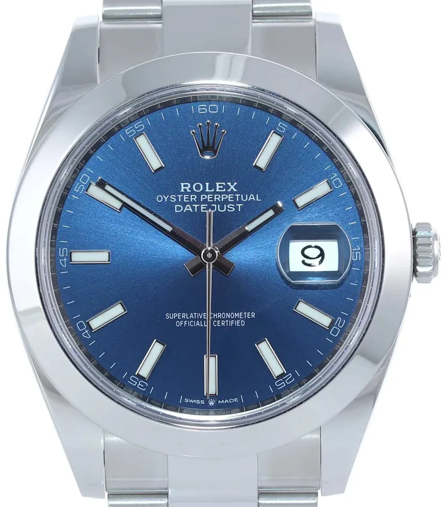 Rolex Datejust 41 126300-0001 41mm Oystersteel Blue