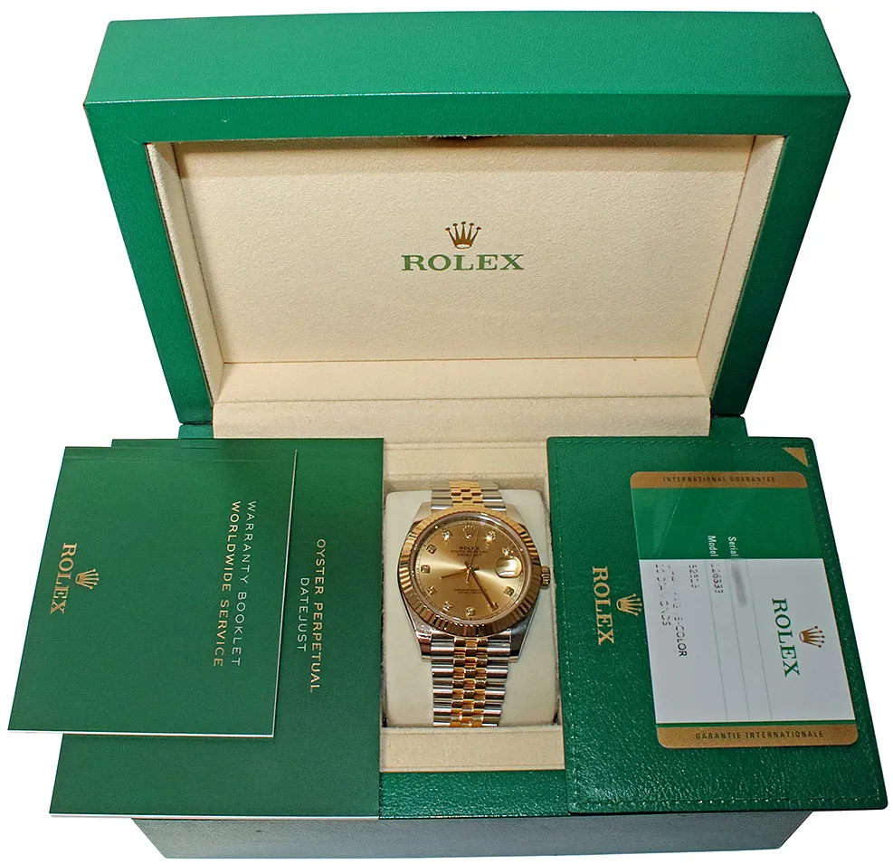 Rolex Datejust 41 126333 41mm Yellow gold and Stainless steel Champagne 2