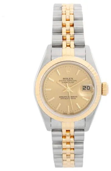 Rolex Datejust 79173 26mm Yellow gold and stainless steel Champagne