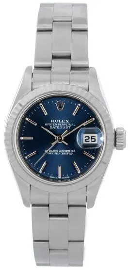 Rolex Datejust 79174 26mm Steel & white gold Blue