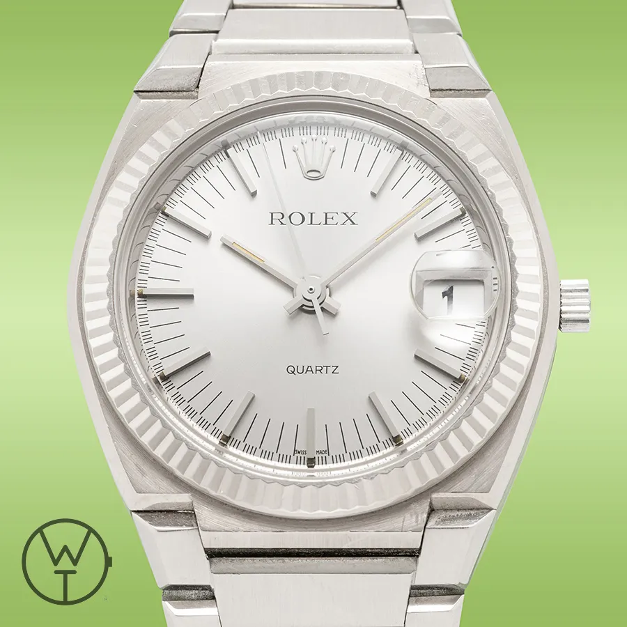 Rolex Datejust Oysterquartz 5100 40mm White gold Silver