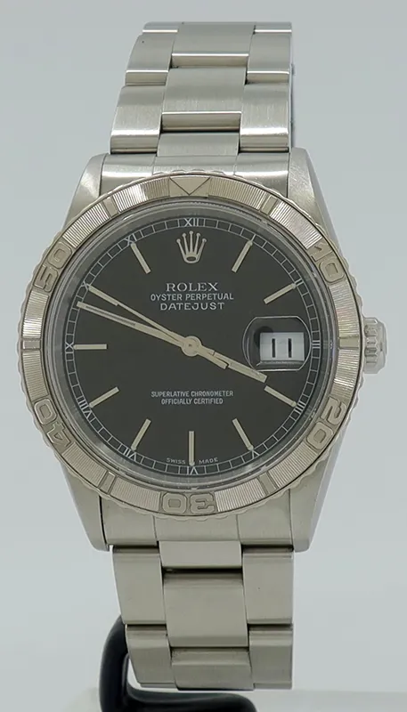 Rolex Datejust Turn-O-Graph 16264 36mm Stainless steel and 18k white gold Black