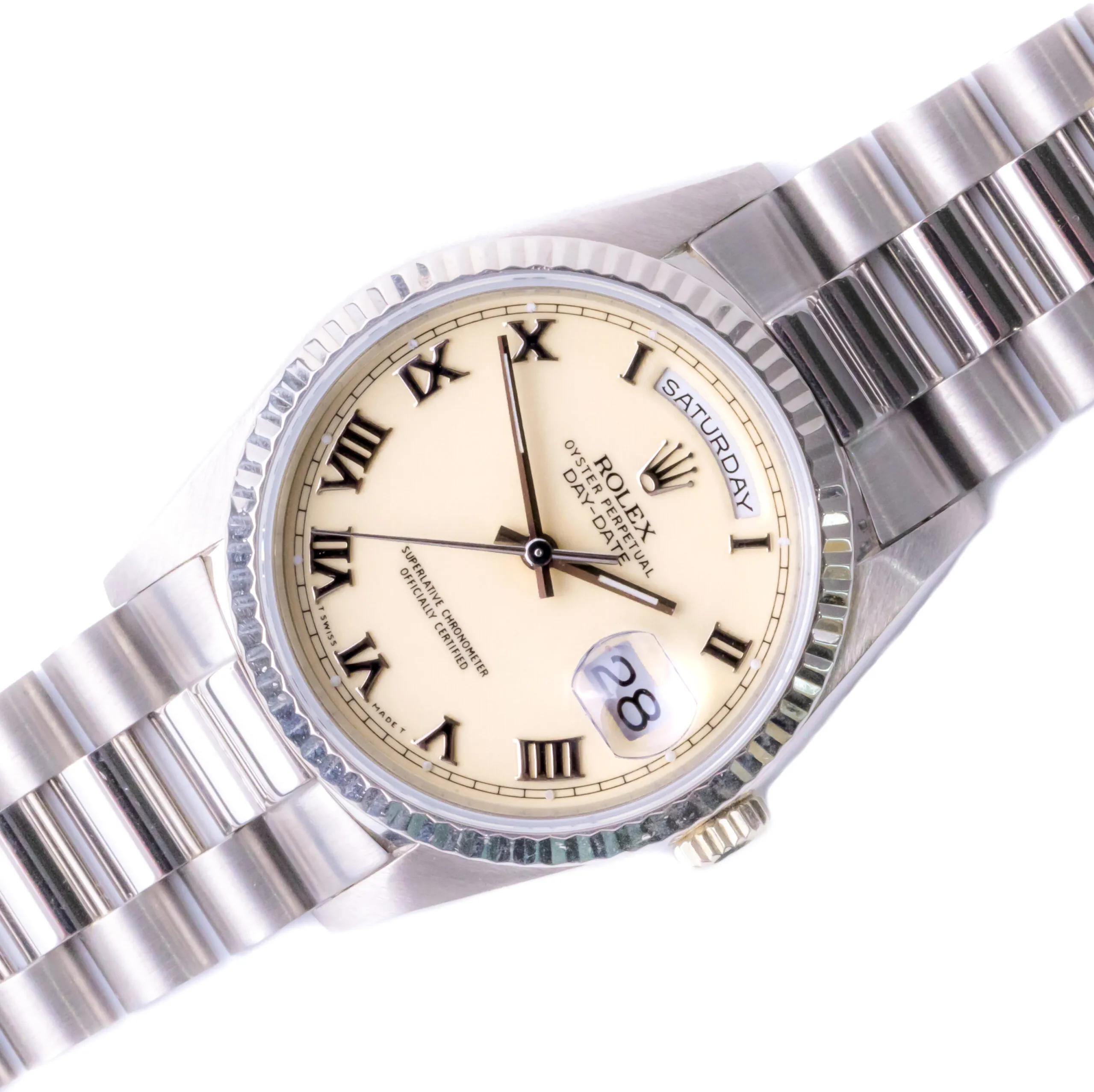 Rolex Day-Date 36 18239 36mm White gold Cream