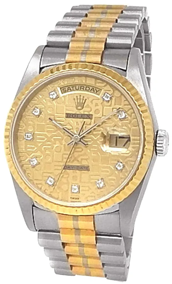 Rolex Day-Date 36 18239 36mm White gold Champagne