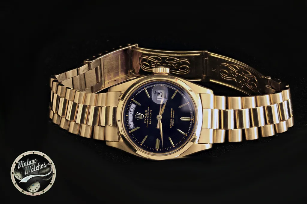 Rolex Day-Date 36 6612B Yellow gold Black 10