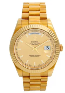 Rolex Day-Date II 218238 18k yellow gold Champagne