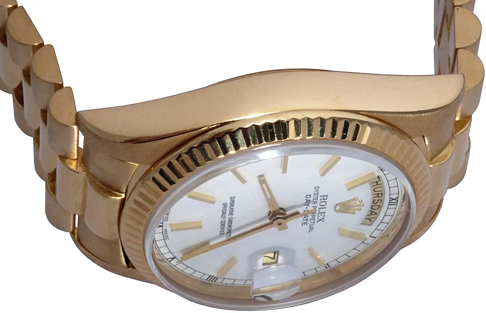 Rolex Day-Date 36 18038 36mm Yellow gold and 18k yellow gold White 6