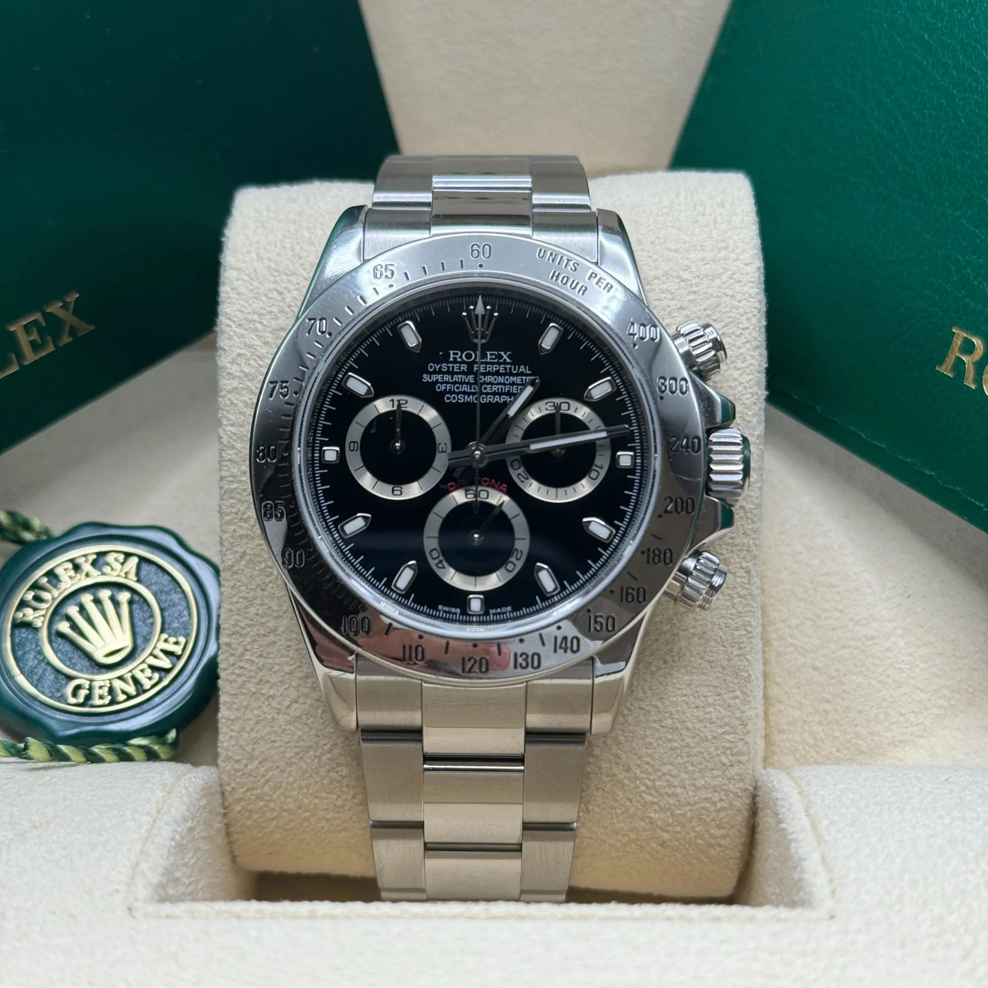 Rolex Daytona 116520-0015 40mm Stainless steel Black