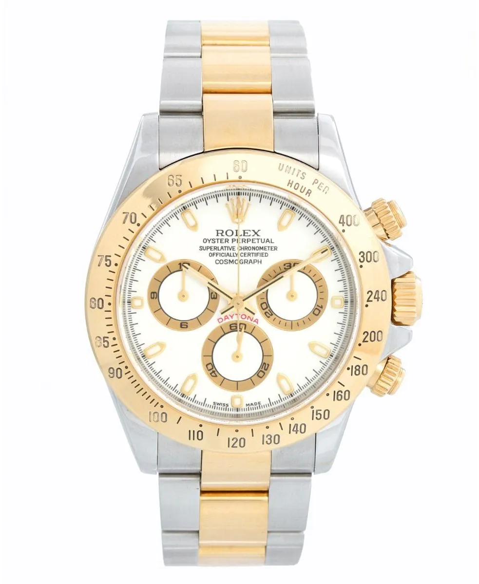 Rolex Daytona 116523-0040 40mm Yellow gold White