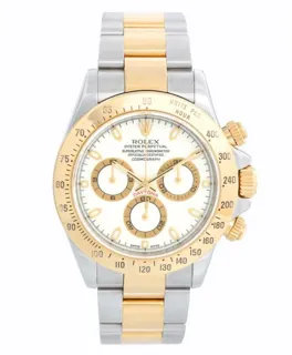 Rolex Daytona 116523 Yellow gold and Stainless steel White