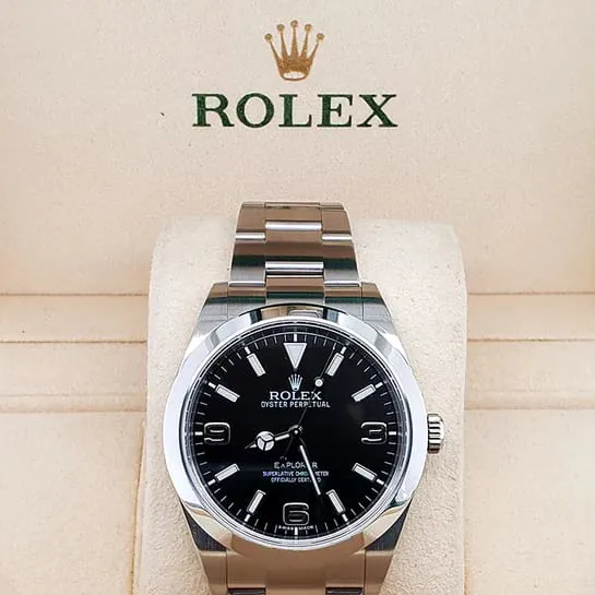 Rolex Explorer 214270-0003 39mm Stainless steel Black