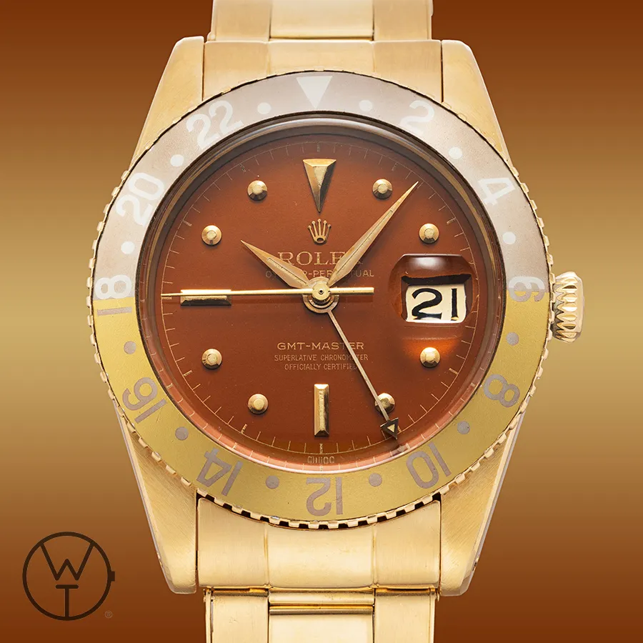 Rolex GMT-Master 6542 38.5mm Yellow gold Brown