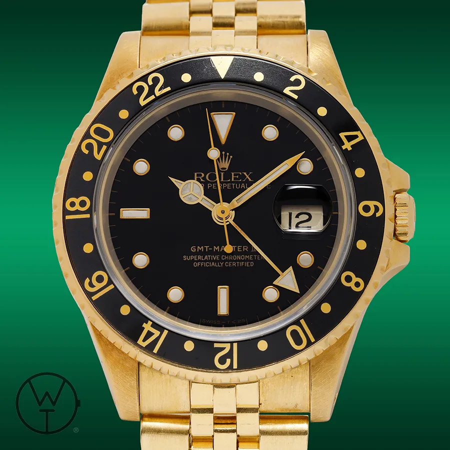 Rolex GMT-Master II 16718 40mm Yellow gold Black