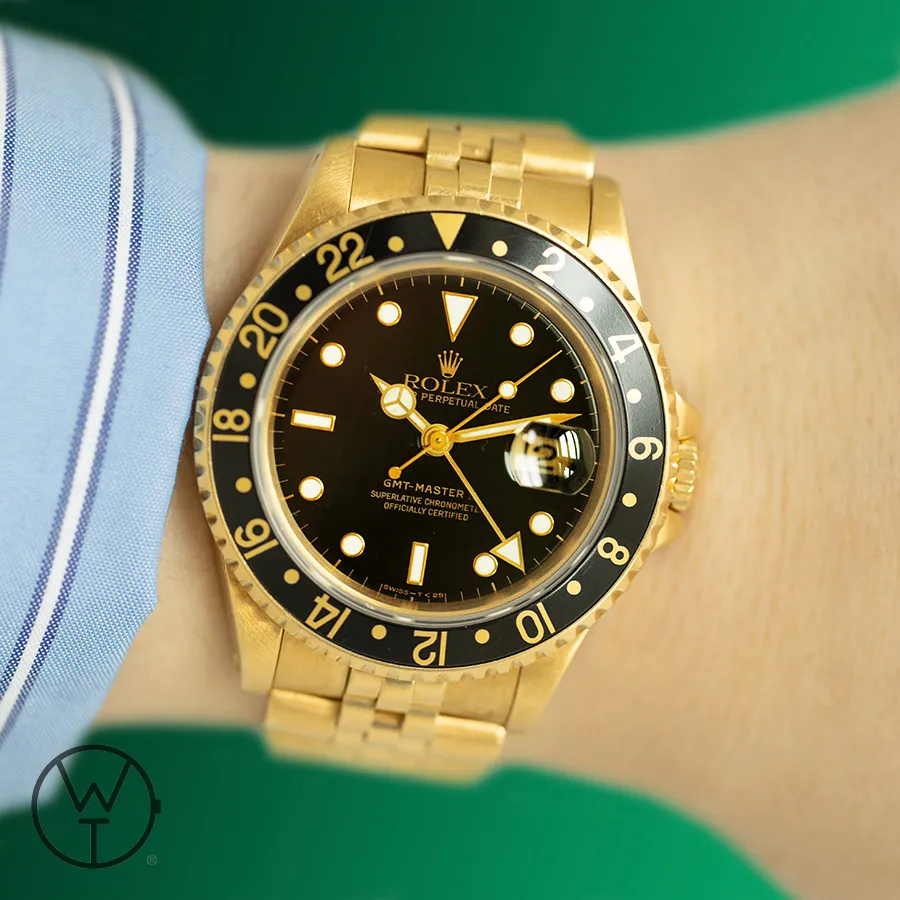 Rolex GMT-Master II 16718 40mm Yellow gold Black 4