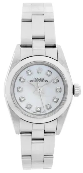 Rolex Oyster Perpetual 76080 24mm Stainless steel Silver