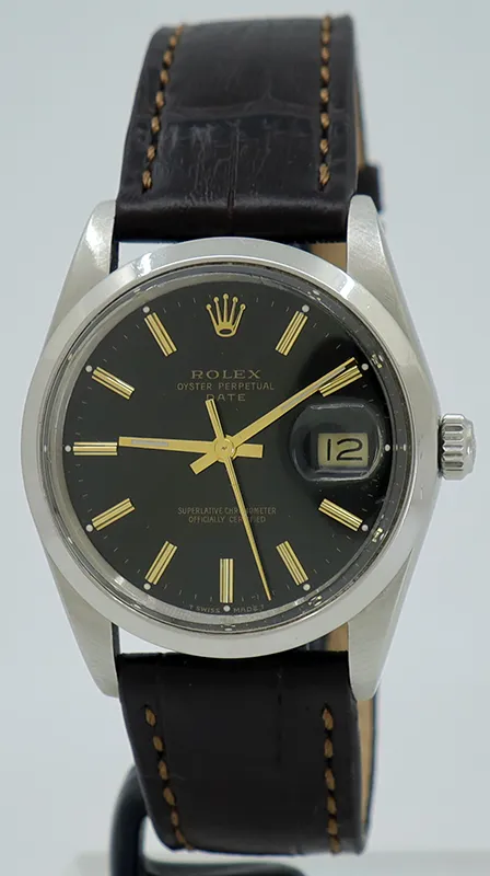 Rolex Oyster Perpetual Date 15000 34mm Stainless steel Black
