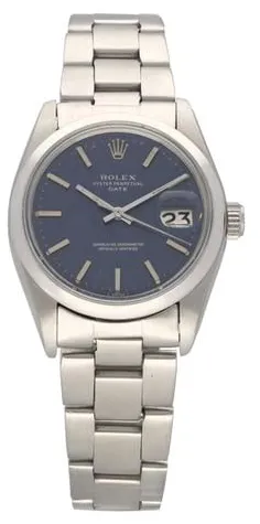 Rolex Oyster Perpetual Date 1500 34mm Stainless steel Blue