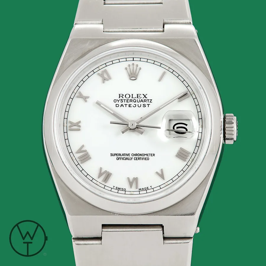 Rolex Datejust Oysterquartz 17000 36mm Stainless steel White