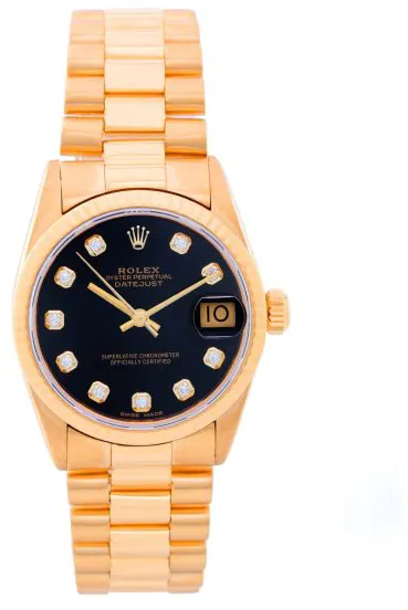 Rolex President 62878 31mm Yellow gold Diamond