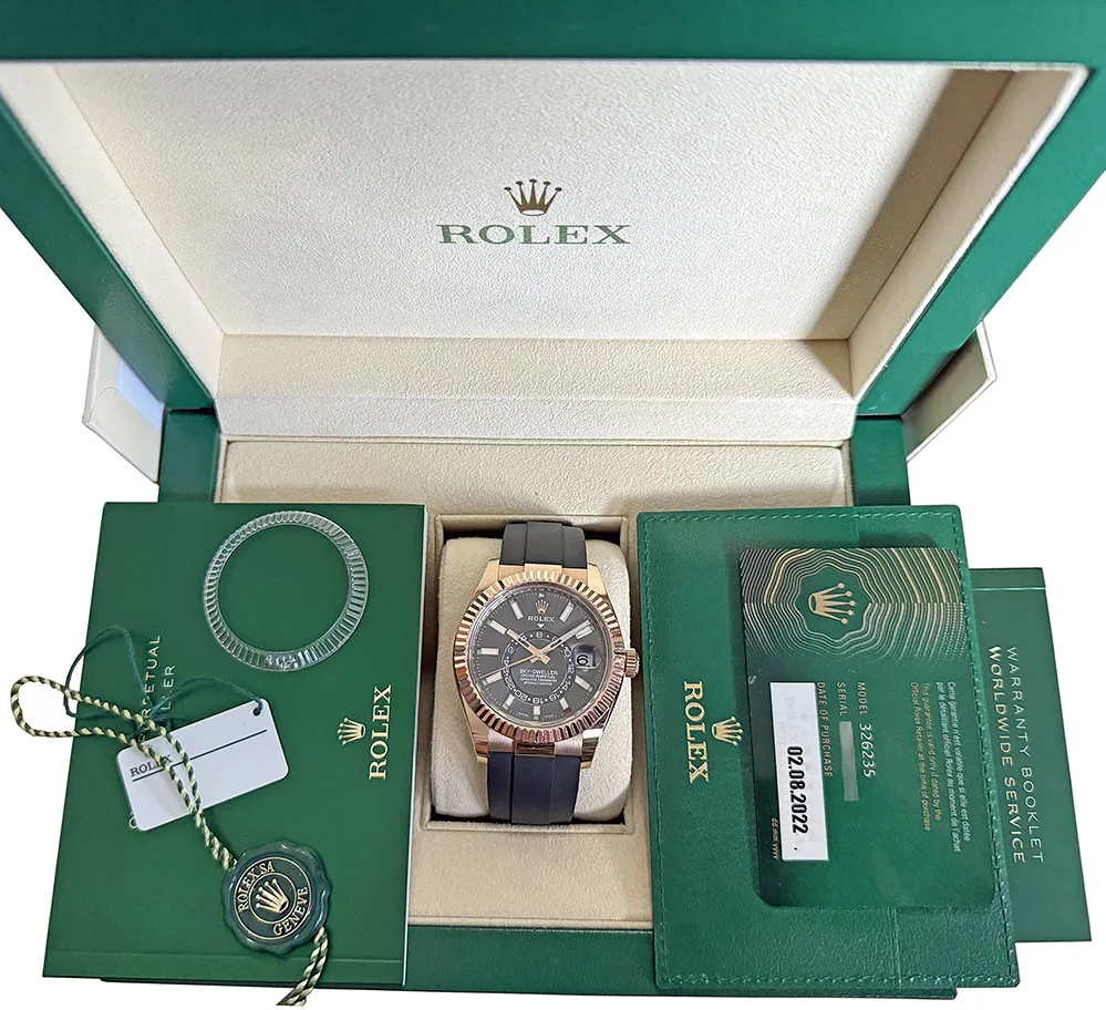 Rolex Sky-Dweller 326235 42mm Rose gold Gray 10