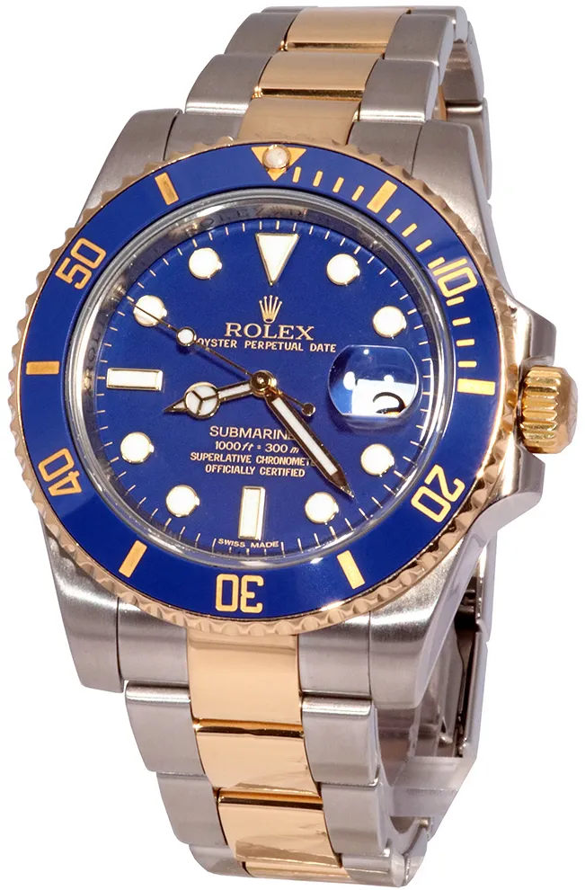 Rolex Submariner 116613 40mm Yellow gold and Stainless steel Blue 1