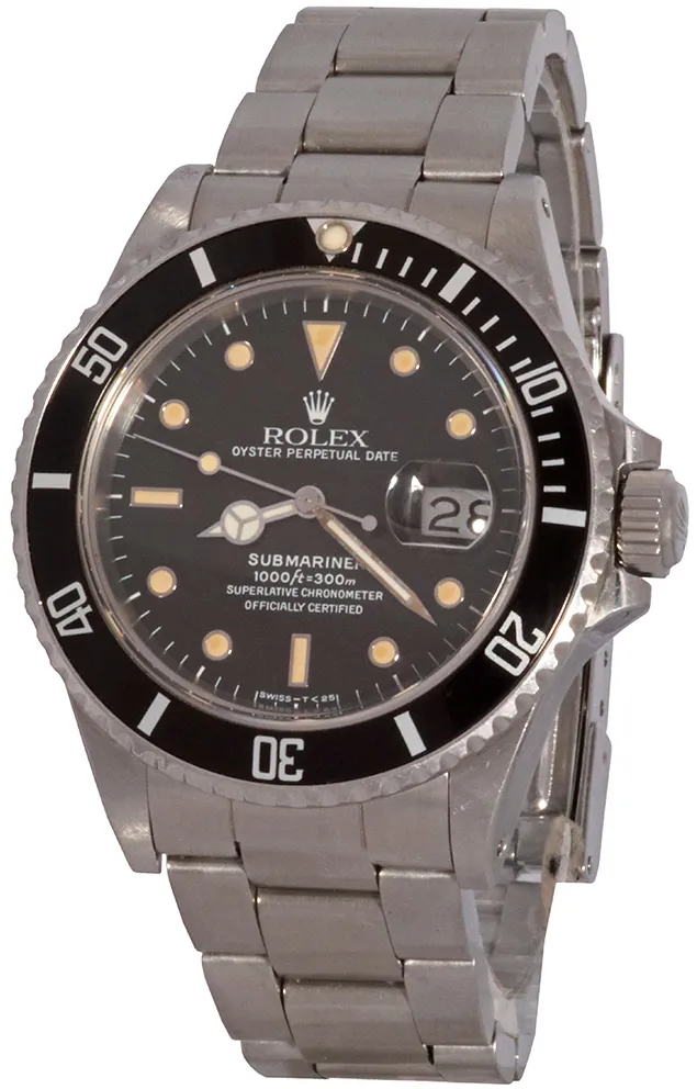 Rolex Submariner 168000 40mm Stainless steel Black 1