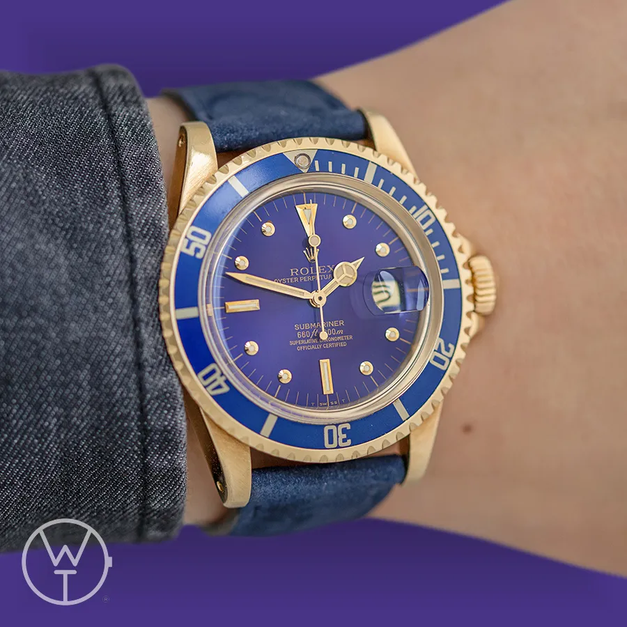 Rolex Submariner 1680 40mm Yellow gold Purple 1