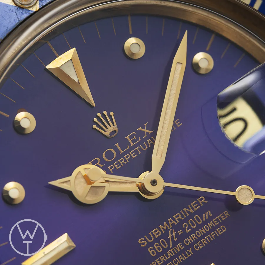 Rolex Submariner 1680 40mm Yellow gold Purple 2