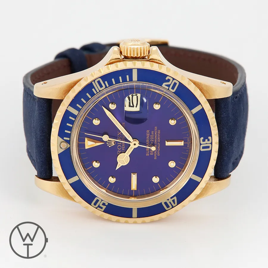 Rolex Submariner 1680 40mm Yellow gold Purple 7