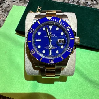 Rolex Submariner 116613LB-0005 Yellow gold and Stainless steel Blue