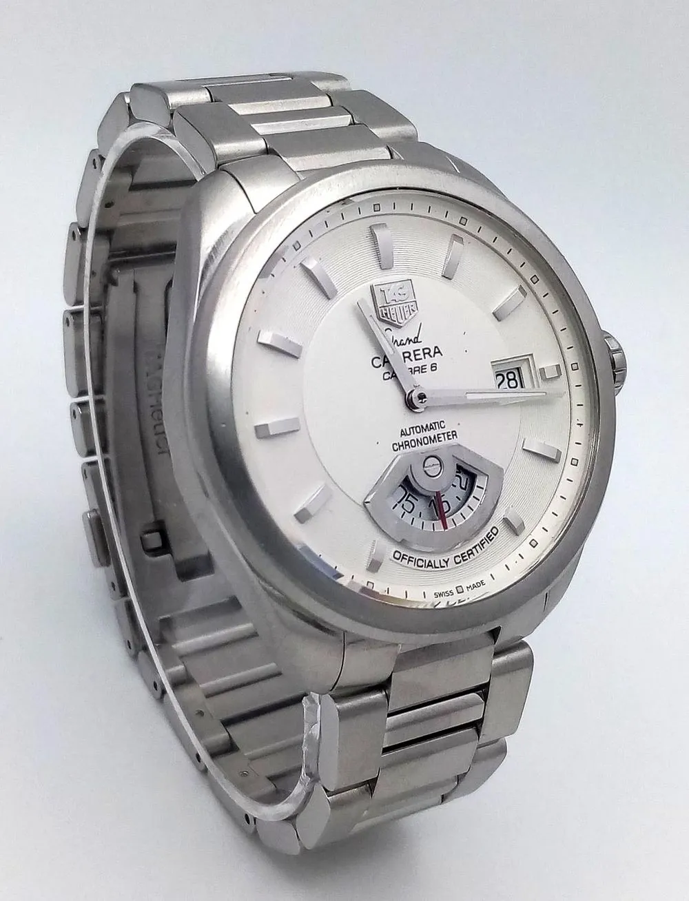 TAG Heuer Grand Carrera 41mm Stainless steel White