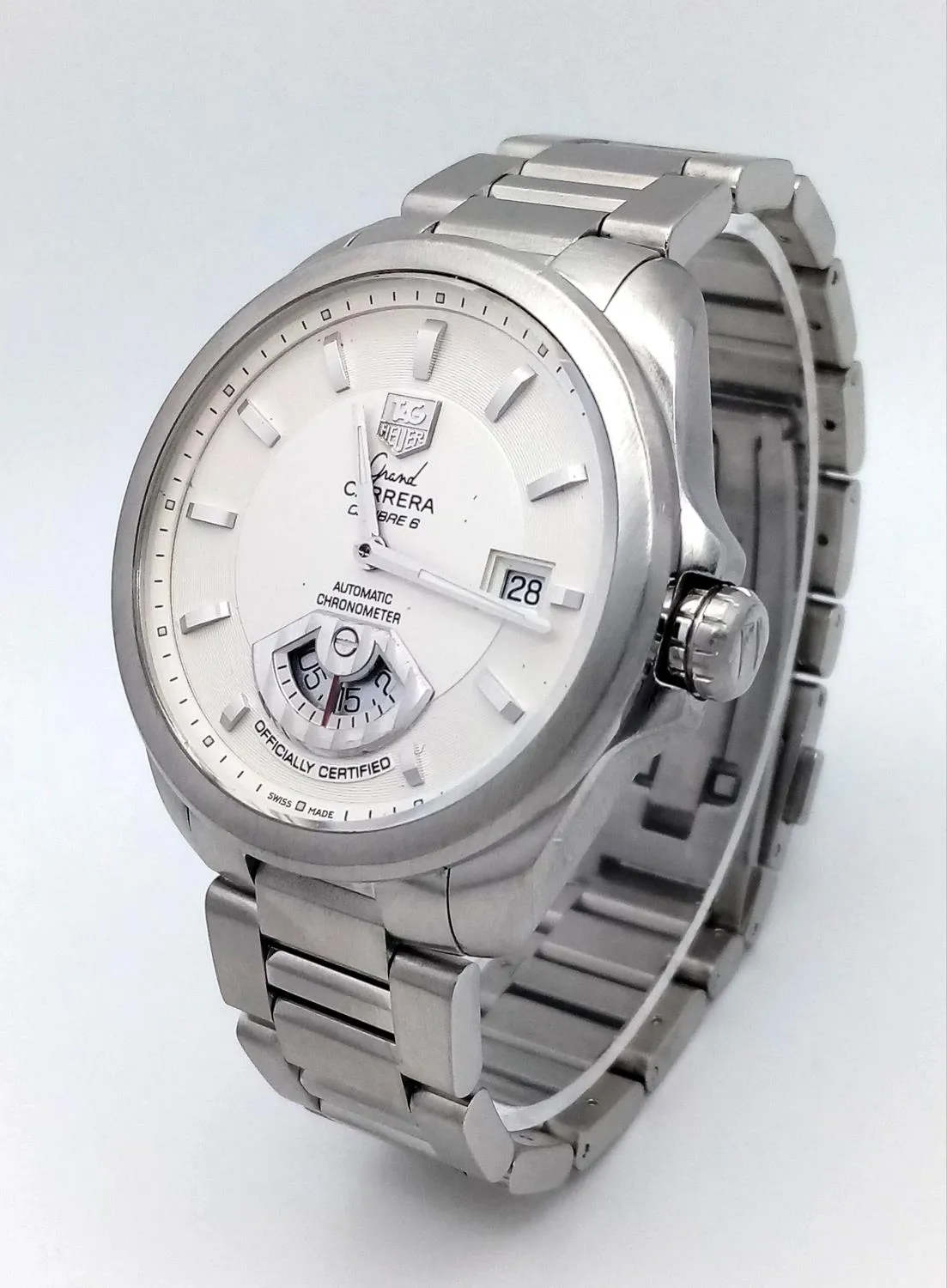 TAG Heuer Grand Carrera 41mm Stainless steel White 1