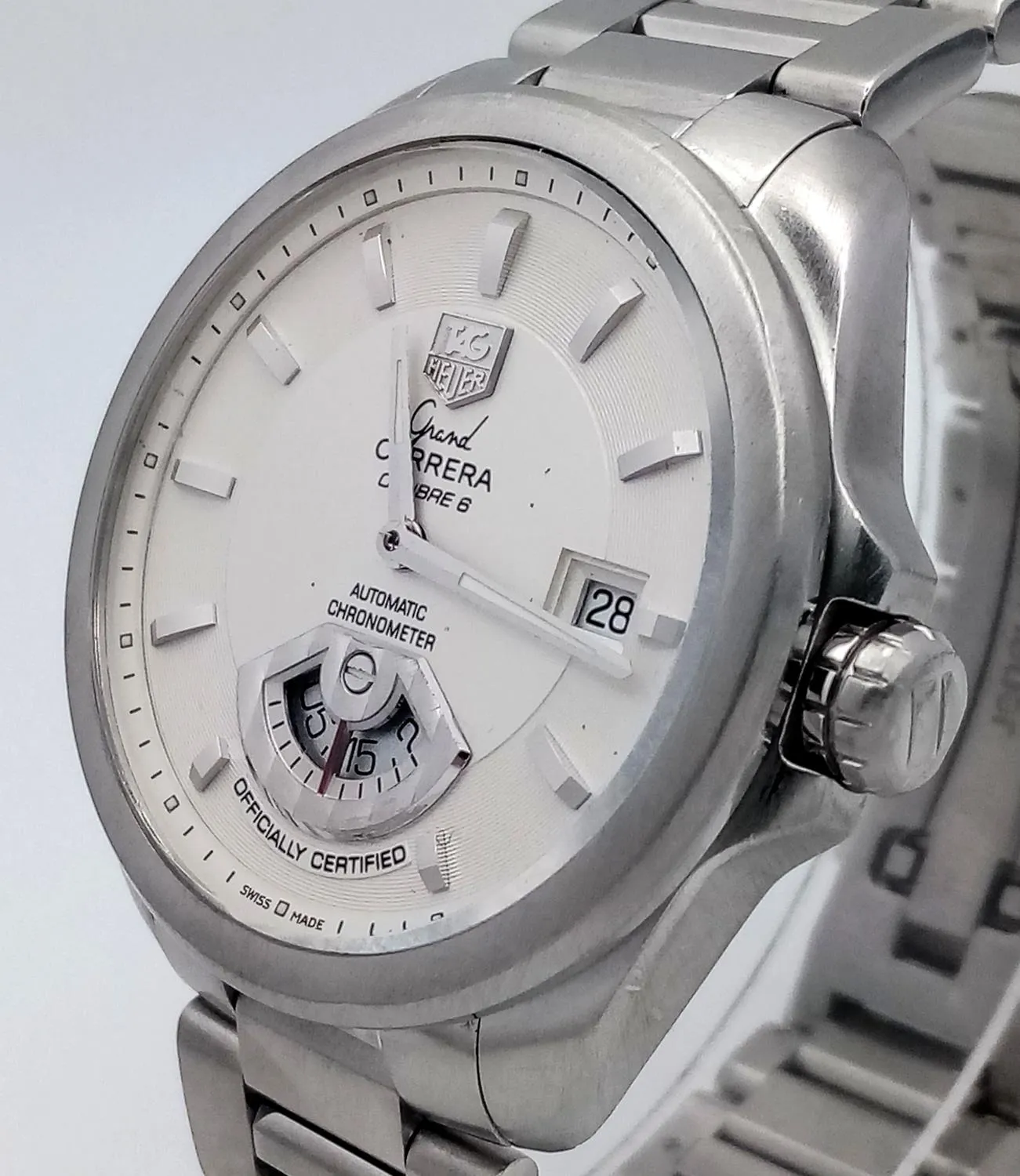 TAG Heuer Grand Carrera 41mm Stainless steel White 2
