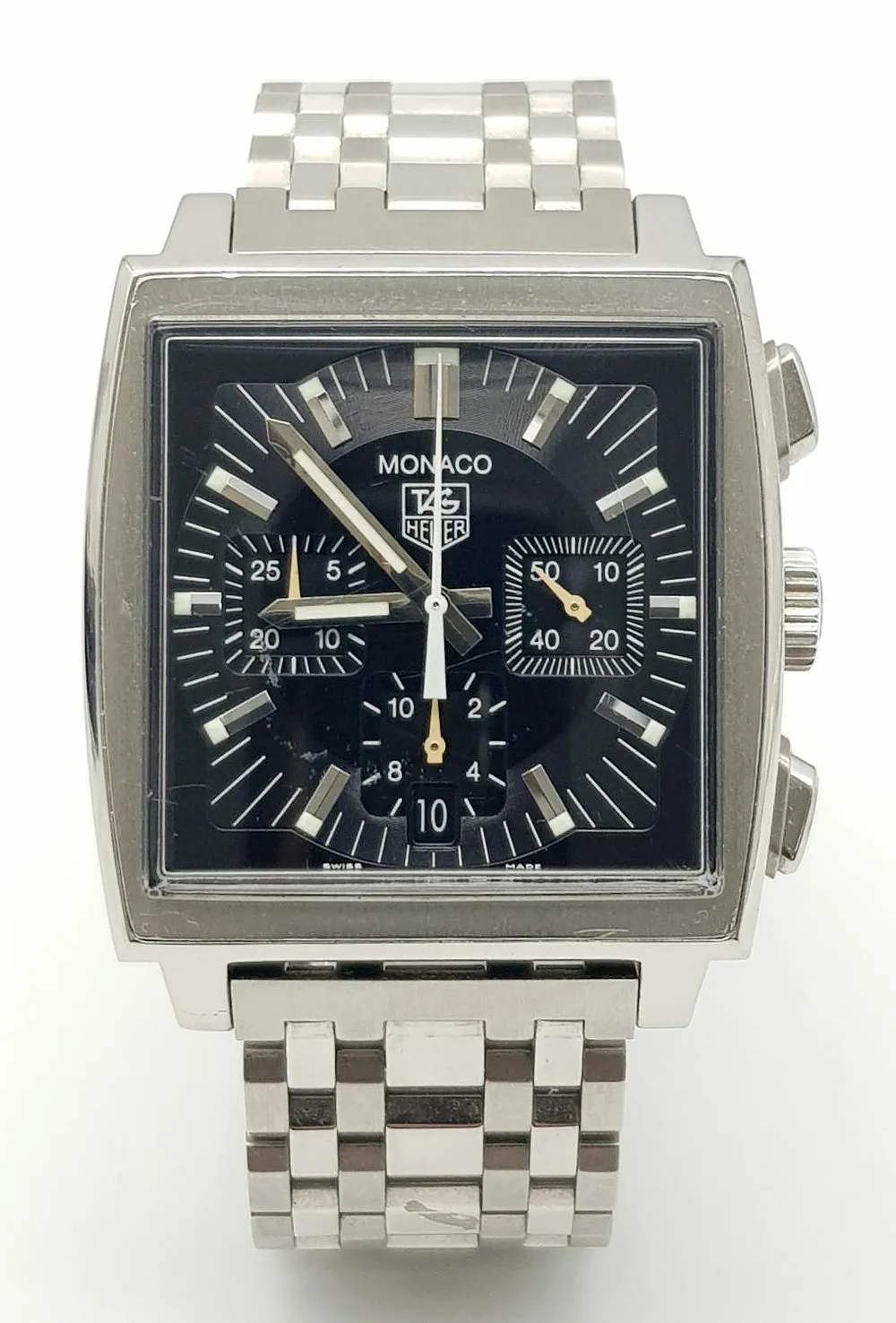 TAG Heuer Monaco CW111-0 38mm Stainless steel Black