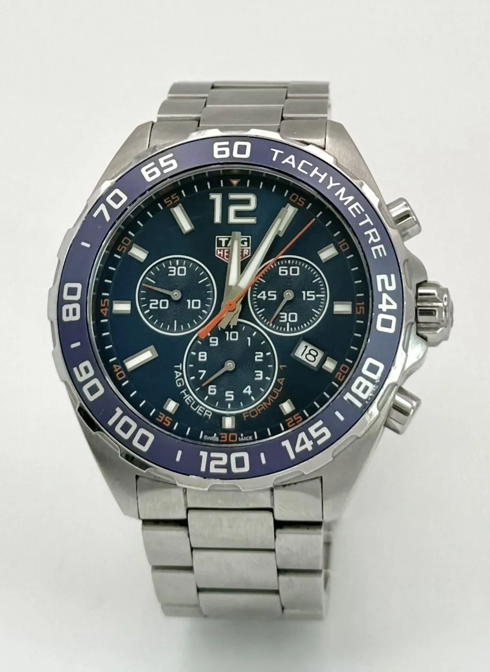 TAG Heuer 44mm Stainless steel Blue