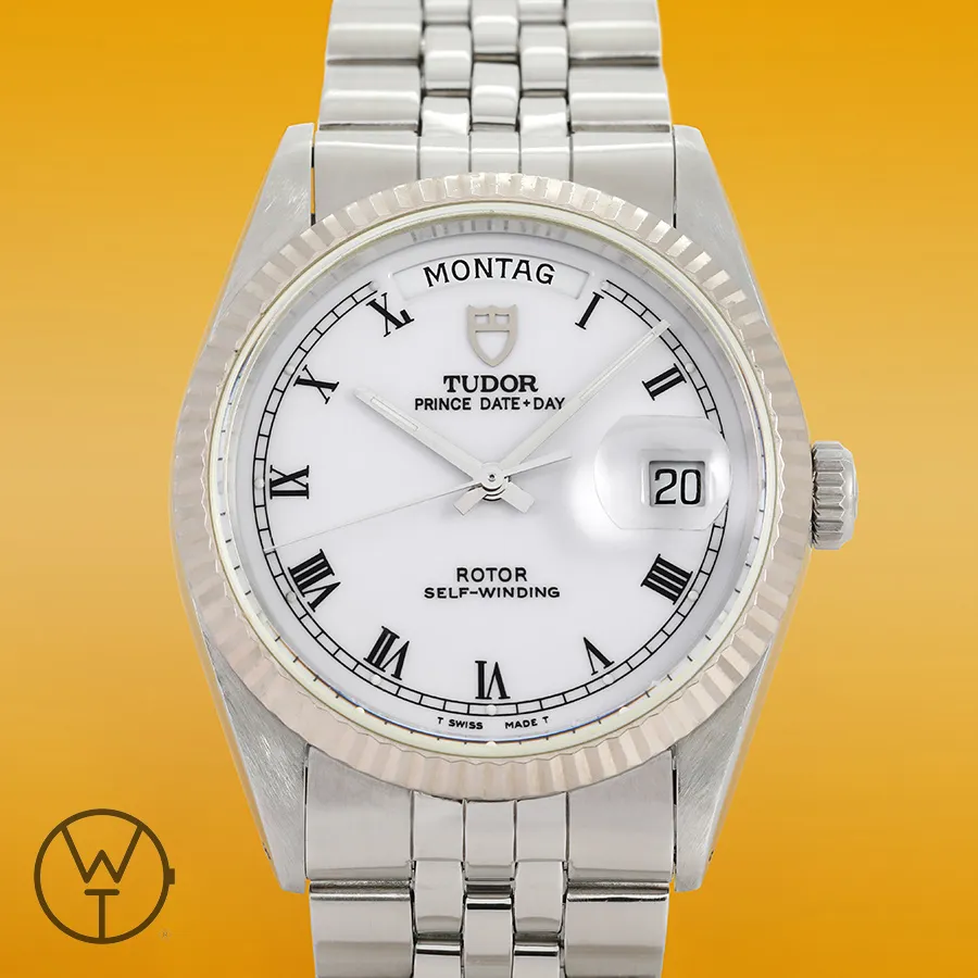 Tudor Date-Day 76214 36mm White gold White