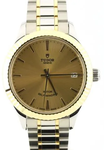Tudor Style 12313 34mm Yellow gold and stainless steel Champagne