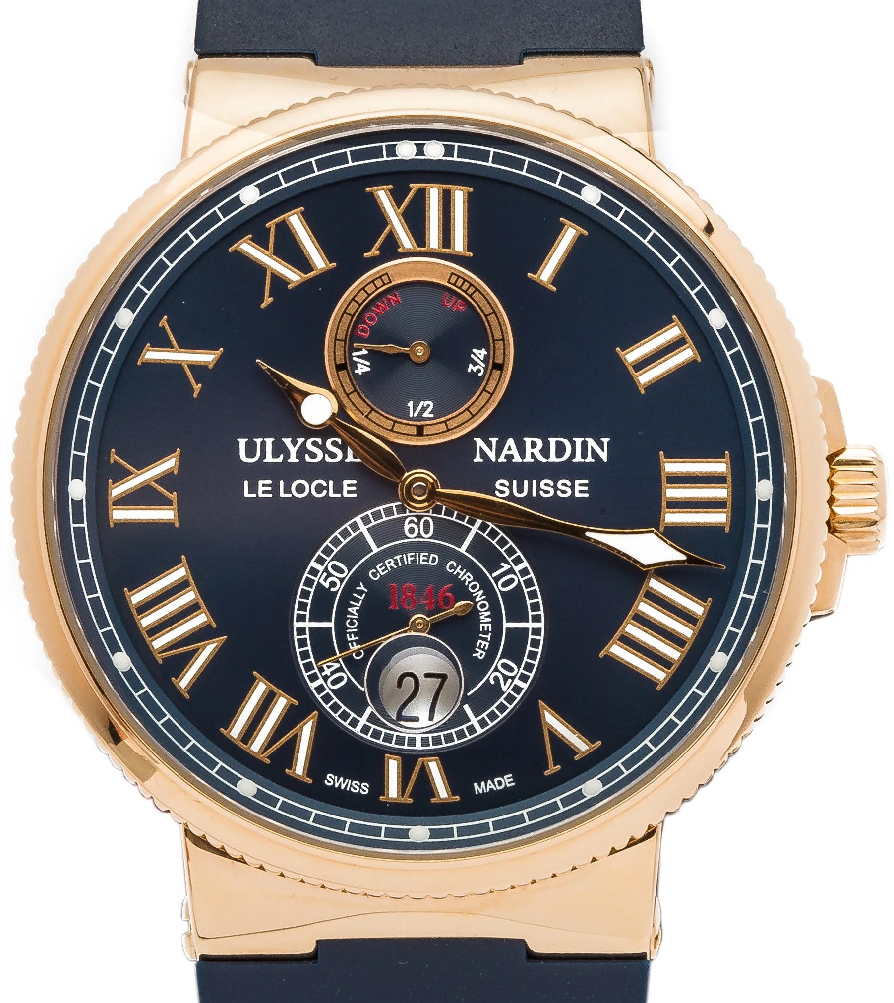 Ulysse Nardin Marine Chronometer 43mm 266-67-3/42 Rose gold