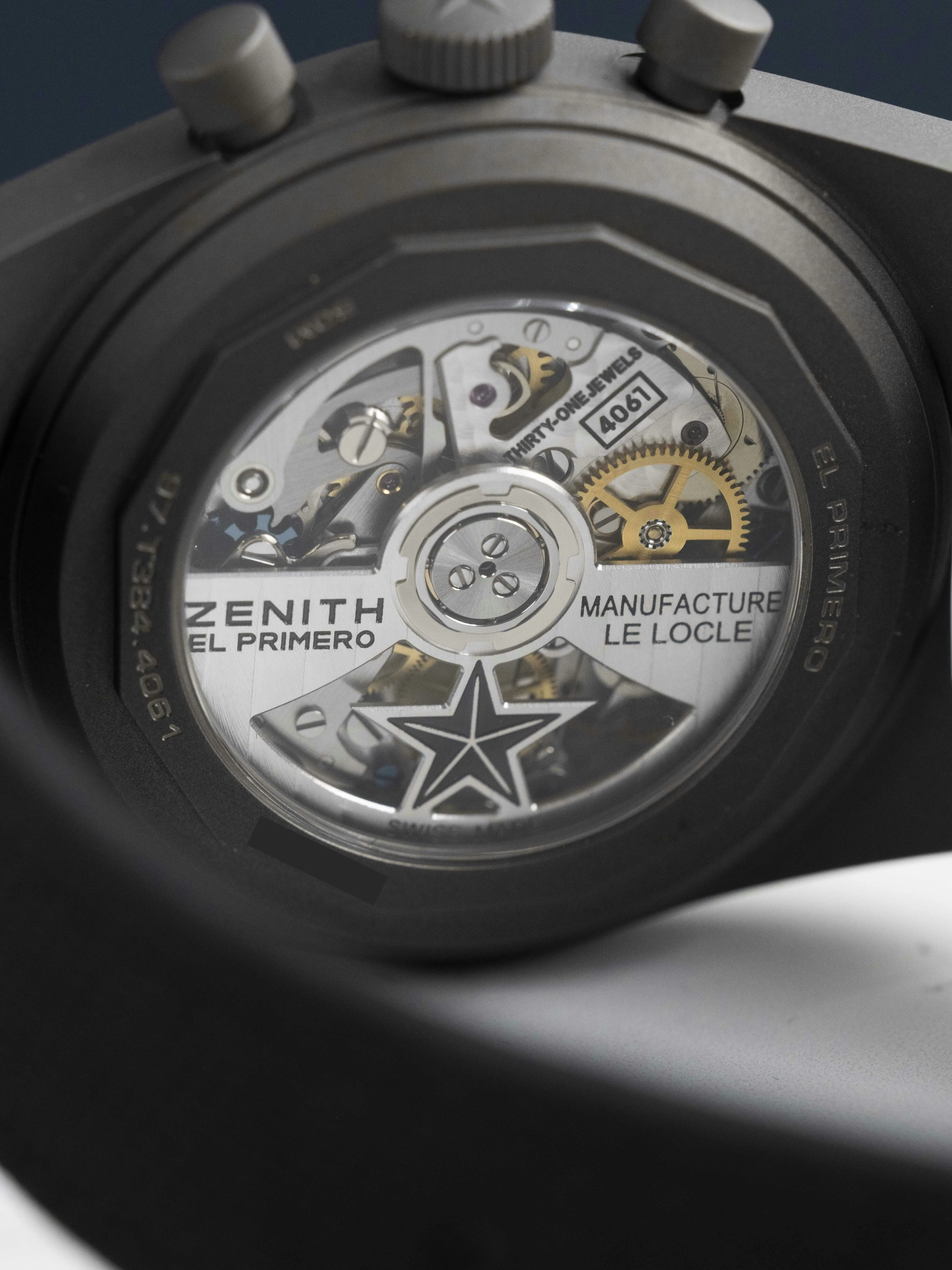 Zenith Chronomaster Revival 97.T384.4061/21.C822 37mm Titanium Black 19