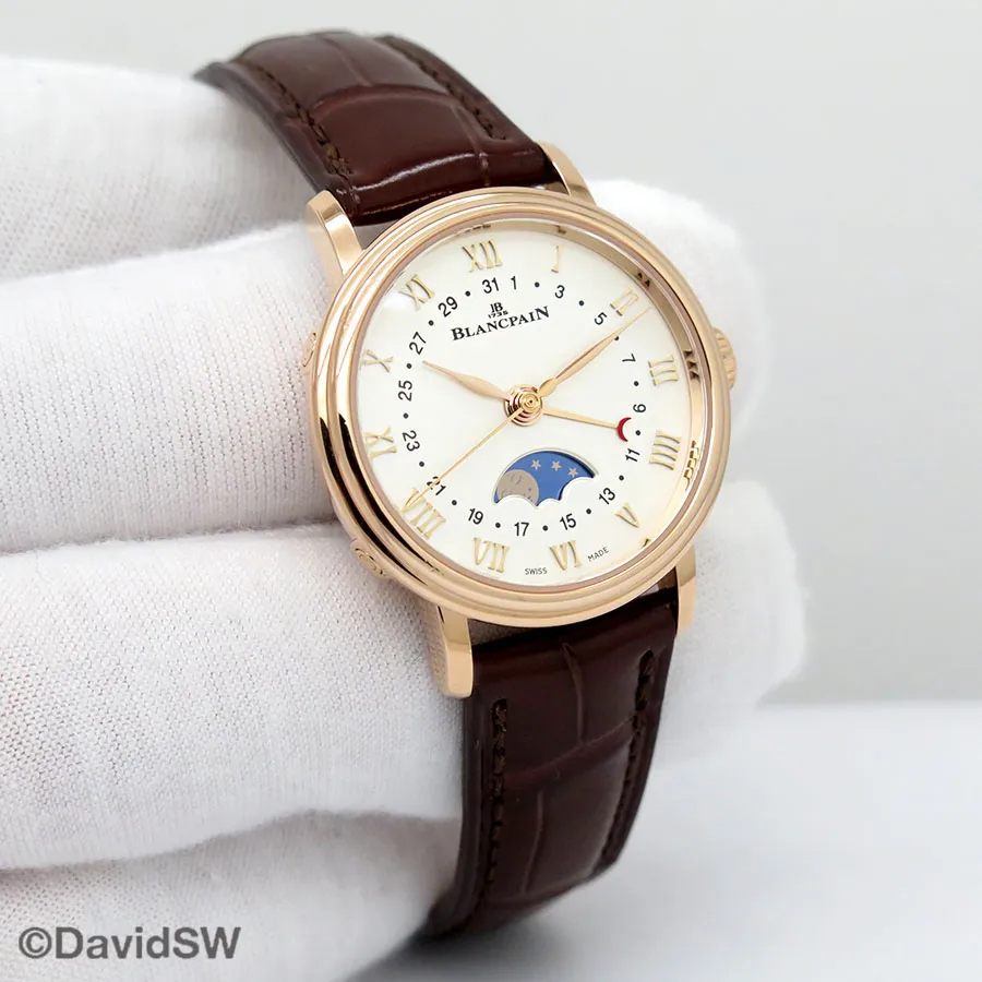 Blancpain Villeret 6106-3642-55A 29mm Rose gold White