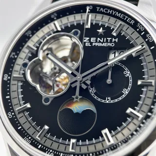 Zenith El Primero 03.2160.4047/21.C714 Stainless steel Black