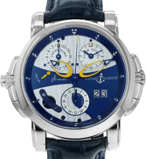 Ulysse Nardin Dual Time 660-88 White gold Silver