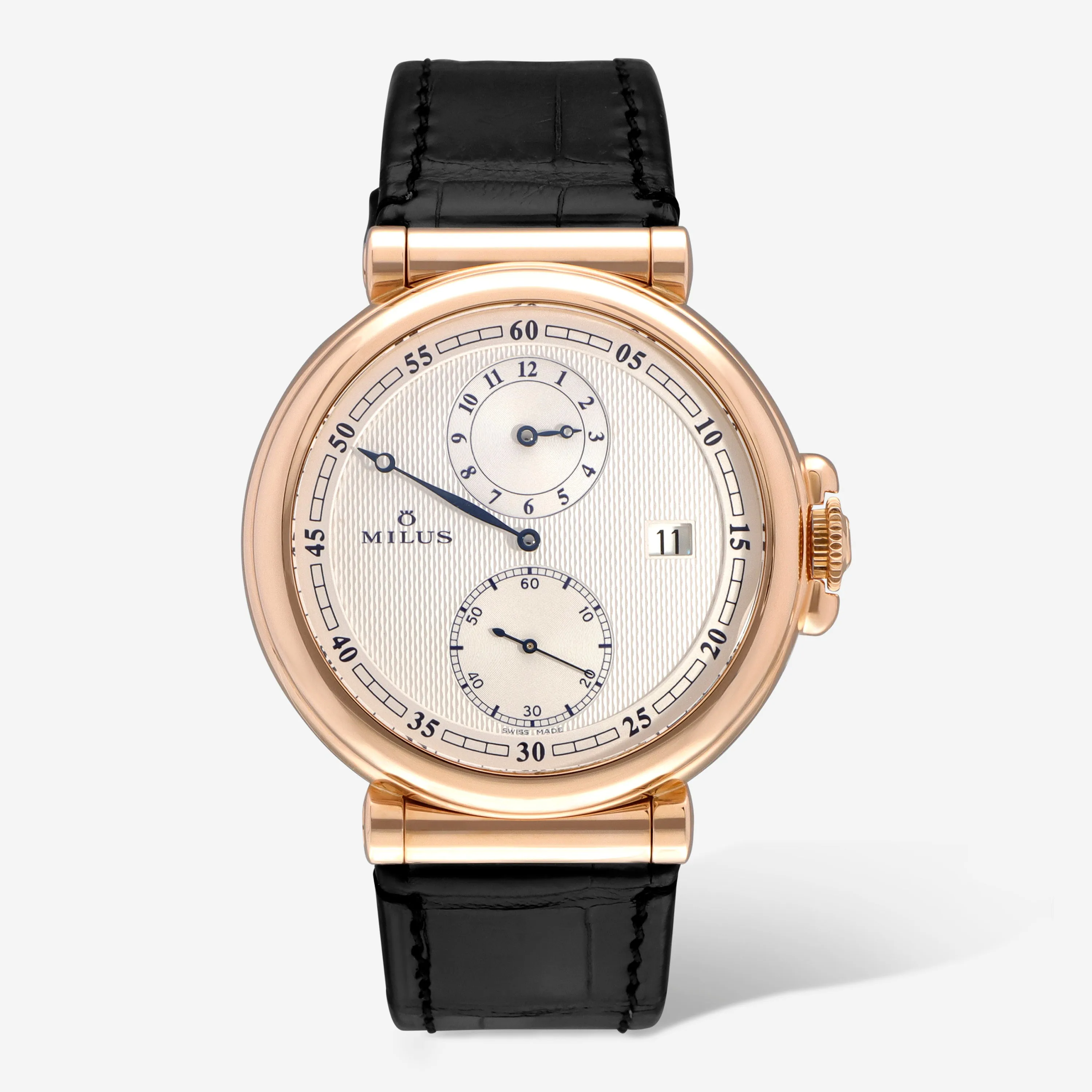 Milus Zetios ZET-ZP01 42mm Rose gold and 18k rose gold White