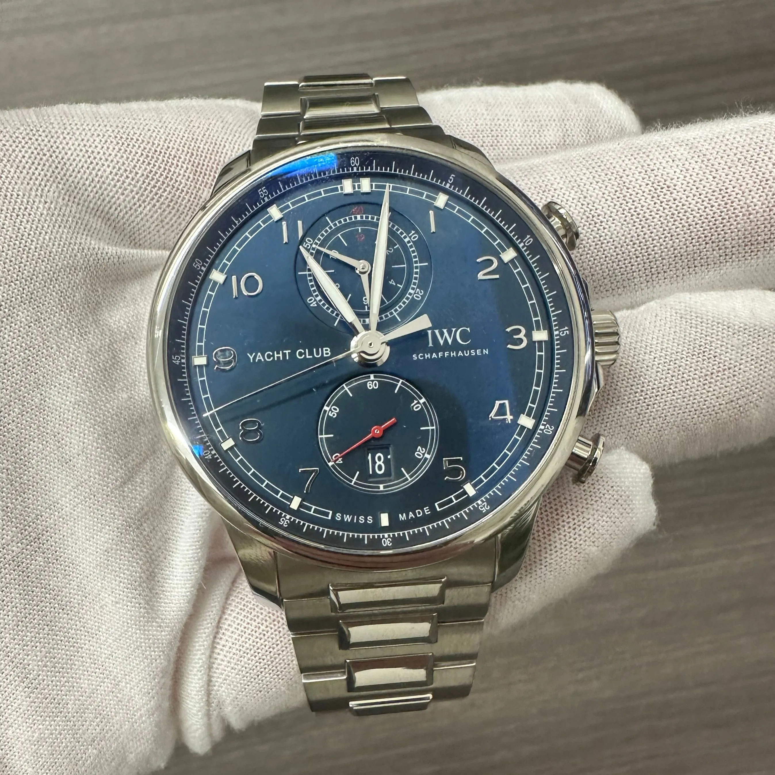 IWC Portugieser IW390701 44.5mm Stainless steel Blue 2