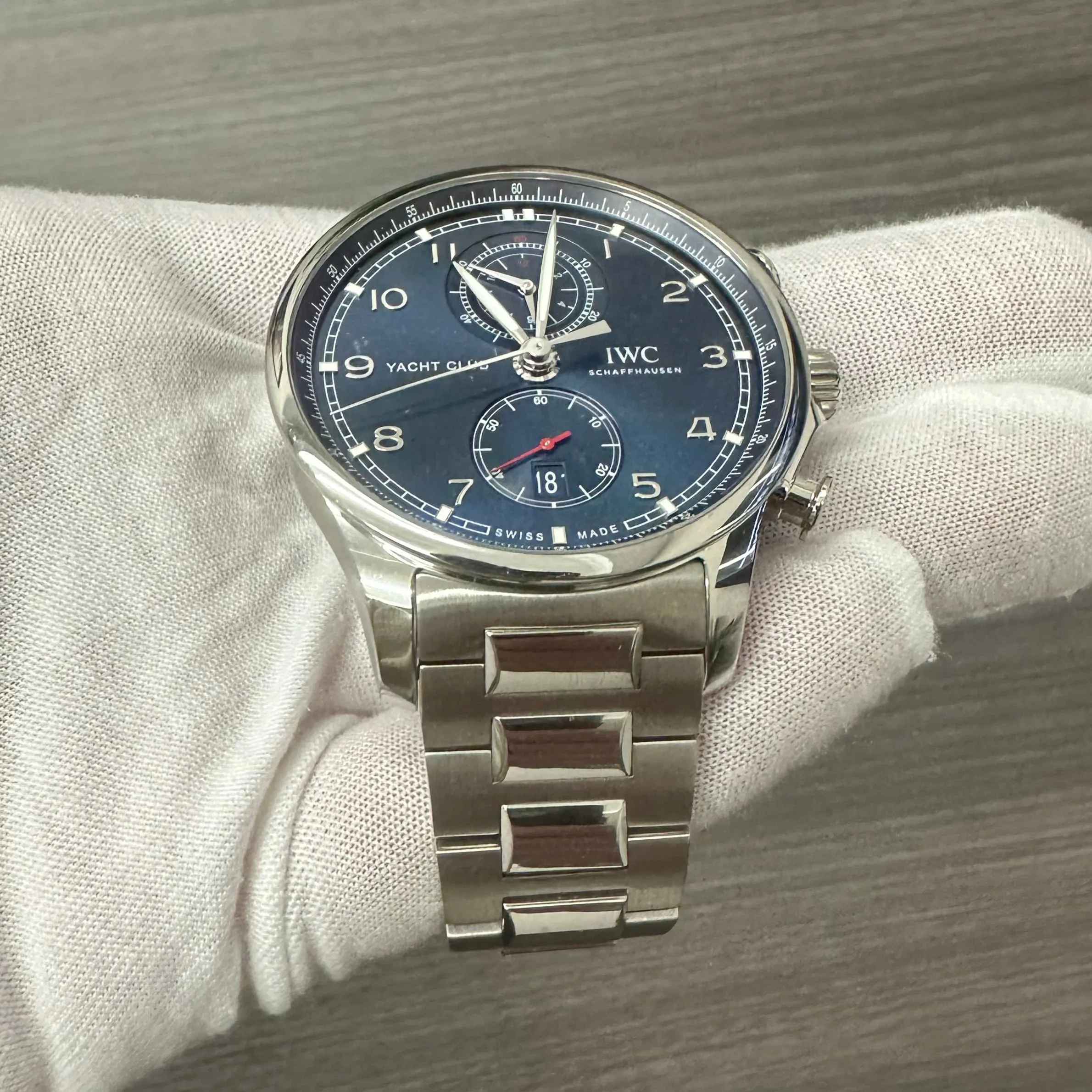 IWC Portugieser IW390701 44.5mm Stainless steel Blue 3