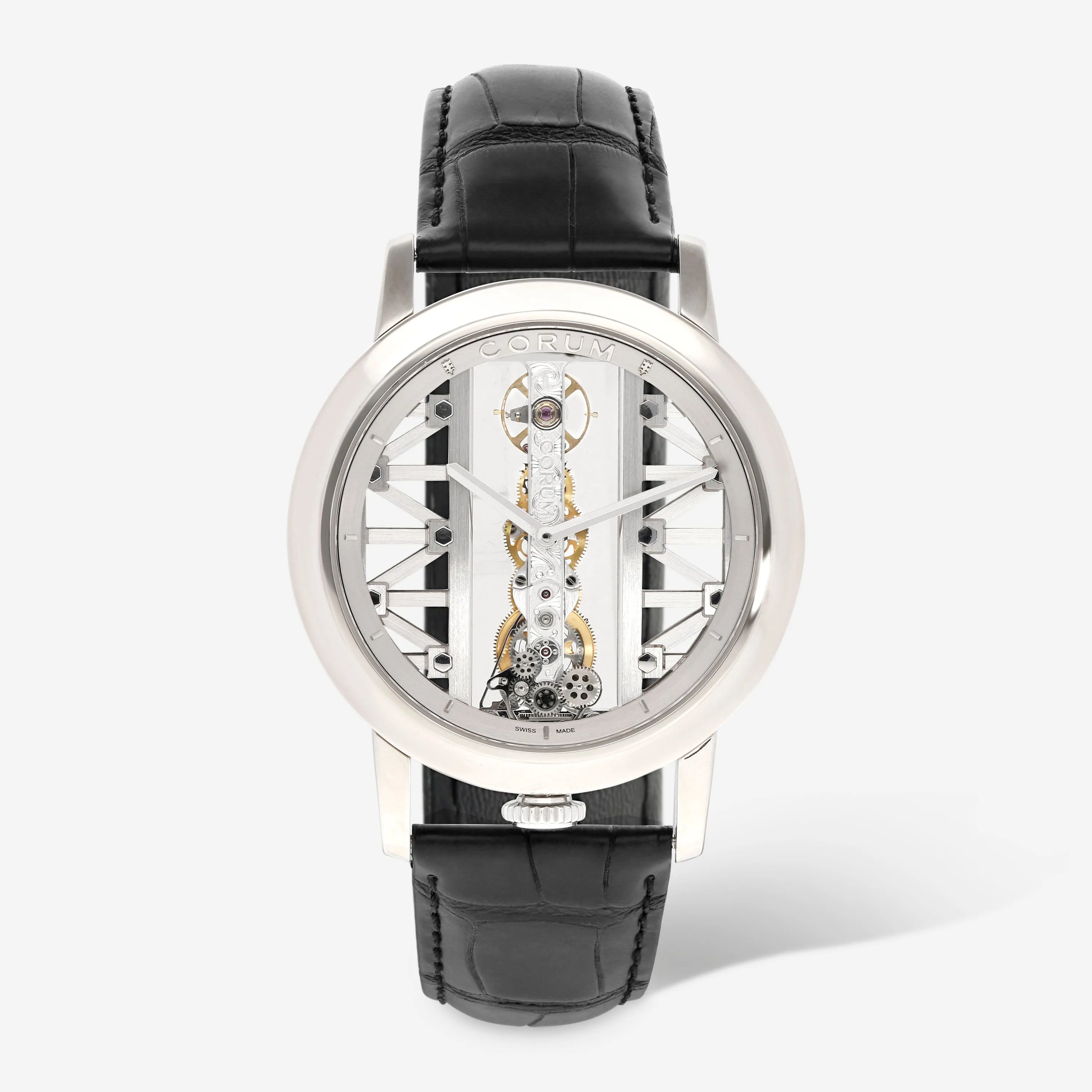 Corum Golden Bridge B113/03204 43mm White gold and 18k white gold