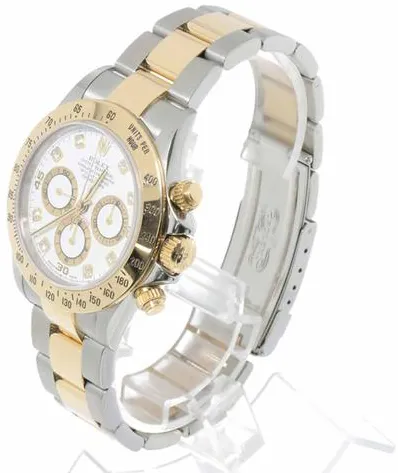 Rolex Daytona 16523G 38mm Yellow gold and Stainless steel White 4